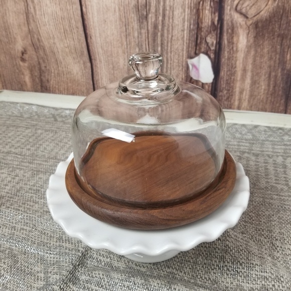 Goodwood Other - Teak Goodwood cheese server with dome